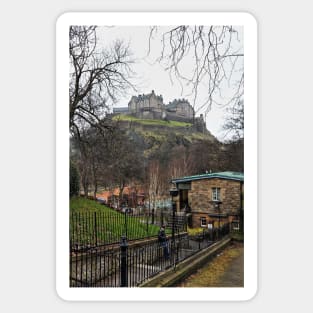 Edinburgh Castle (from Princes Street) - Scottland Sticker